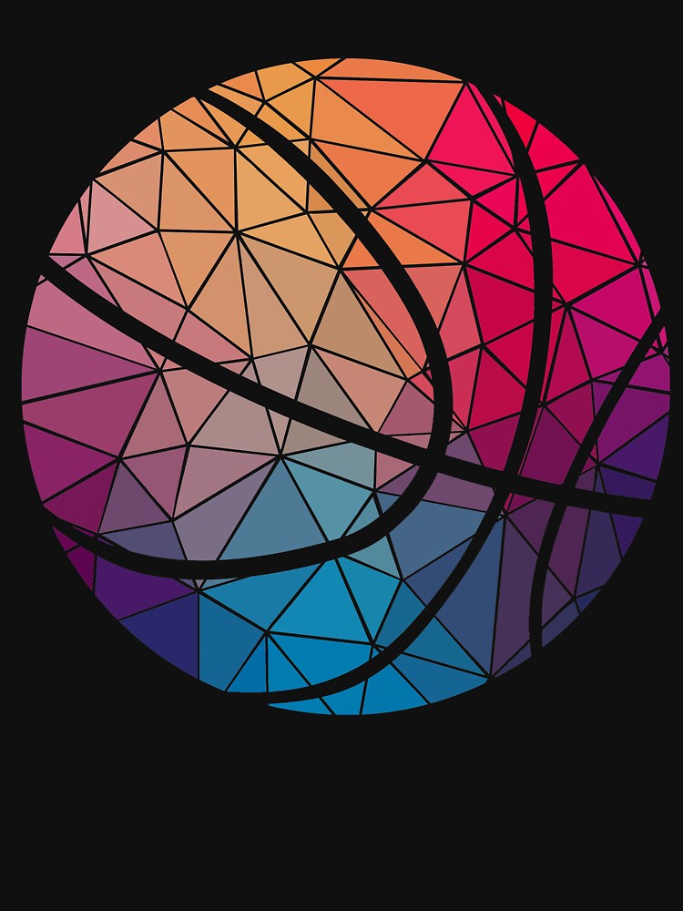 "Geometric Cool Basketball Shape Gift TShirt" Tshirt by