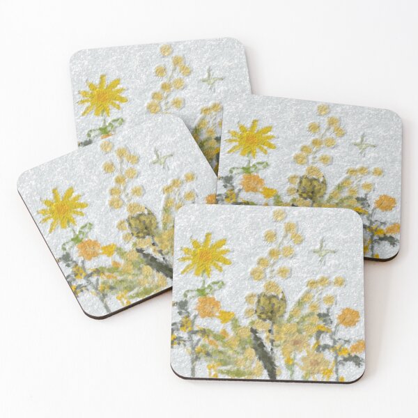 Item preview, Yellow wild flowers designed and sold by Tonyasartprints.