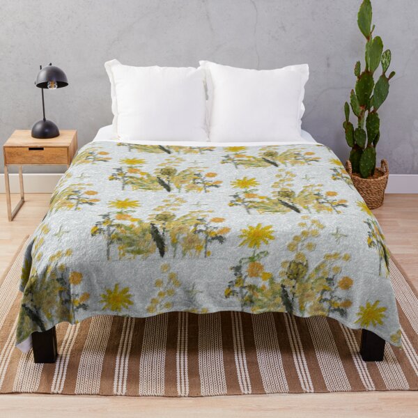 Item preview, Yellow wild flowers designed and sold by Tonyasartprints.