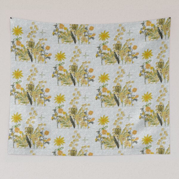 Item preview, Yellow wild flowers designed and sold by Tonyasartprints.