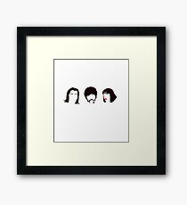 Pulp Fiction Minimalistic Silhouettes Framed Print