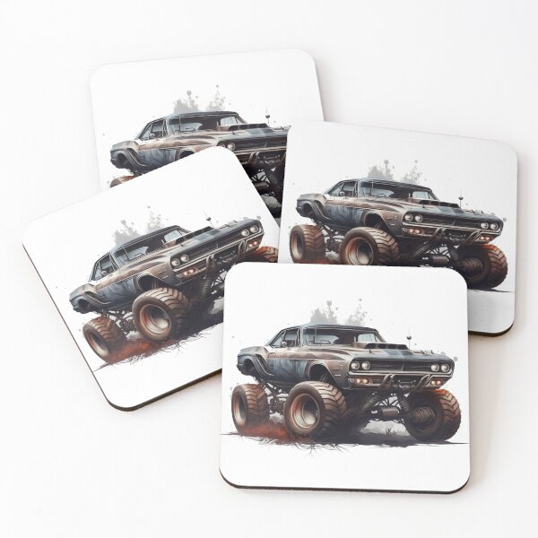 Item preview, big muscle lifted car 4x4 on mud designed and sold by AndrewWorld.