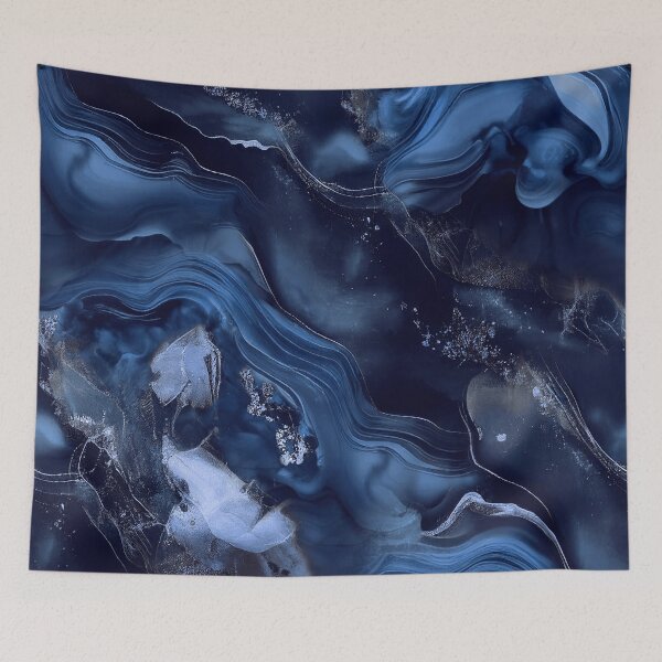 Item preview,  Midnight Blue Ink Luxury Marble Design designed and sold by artsandsoul.
