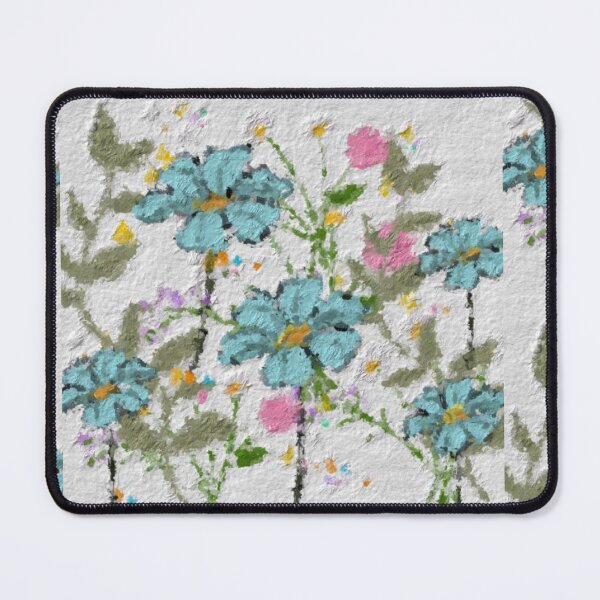 Item preview, Blue floral delights designed and sold by Tonyasartprints.
