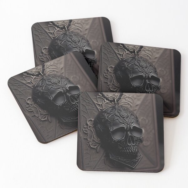Item preview, Gothic black skull designed and sold by MaryAnn84.