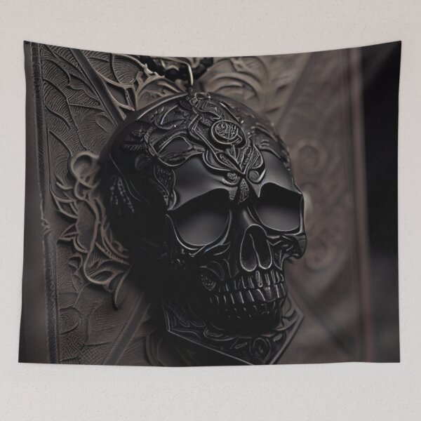 Item preview, Gothic black skull designed and sold by MaryAnn84.