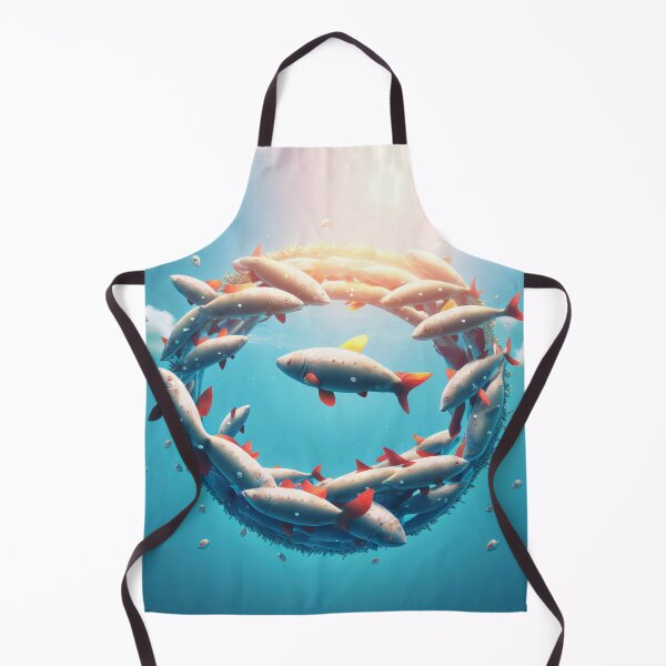 Item preview, Beautiful shoal of fish swimming in a circular formation. designed and sold by DSAHART.
