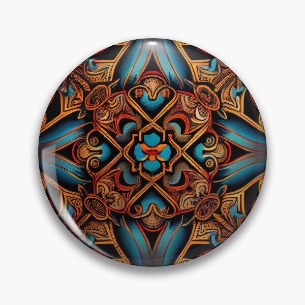 Item preview, Aggressive Traditional Pattern Digital Painting designed and sold by CodeAndColors.