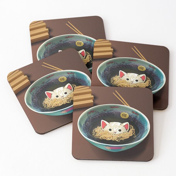 Item preview, Kawaii Ramen Cat 可愛いラーメン猫 designed and sold by Yenbox.