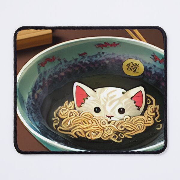 Item preview, Kawaii Ramen Cat 可愛いラーメン猫 designed and sold by Yenbox.