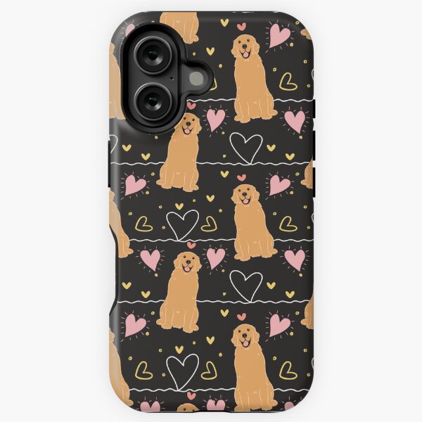 Artikel-Vorschau von LIEBE Golden Retriever - Schwarzer Hintergrund, designt und verkauft von Lulupainting.