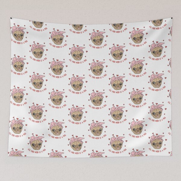 Item preview, All You Need Is A Pug Graphic Design designed and sold by zoripet Store.