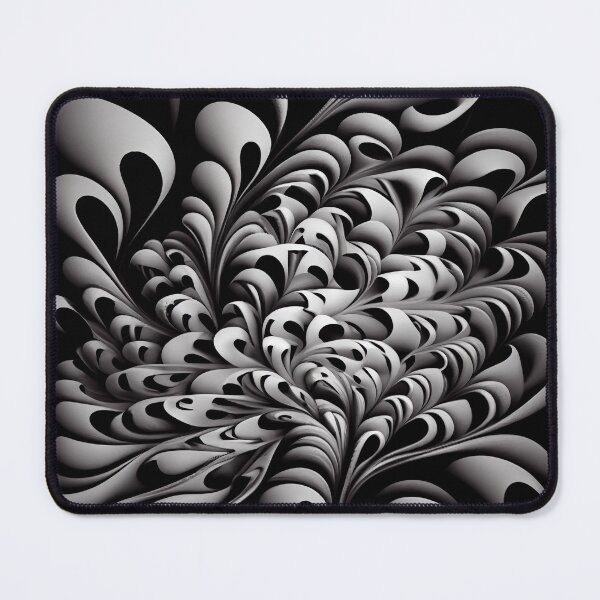 Item preview, Coarse Fluid Explosive Monochromatic Maximalist Pattern Digital Painting designed and sold by CodeAndColors.