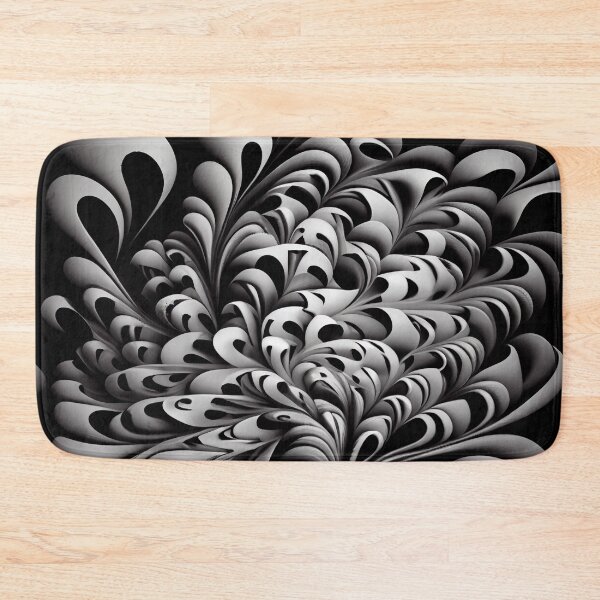 Item preview, Coarse Fluid Explosive Monochromatic Maximalist Pattern Digital Painting designed and sold by CodeAndColors.