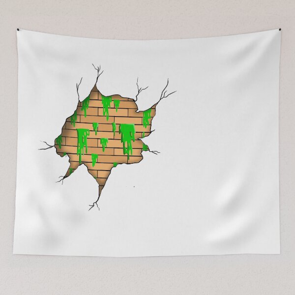 Item preview,  Melting green slime on the wall designed and sold by STRplatinum.