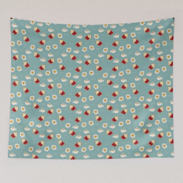 Item preview, breakfast in bed . . . blue designed and sold by emily  gaskin.
