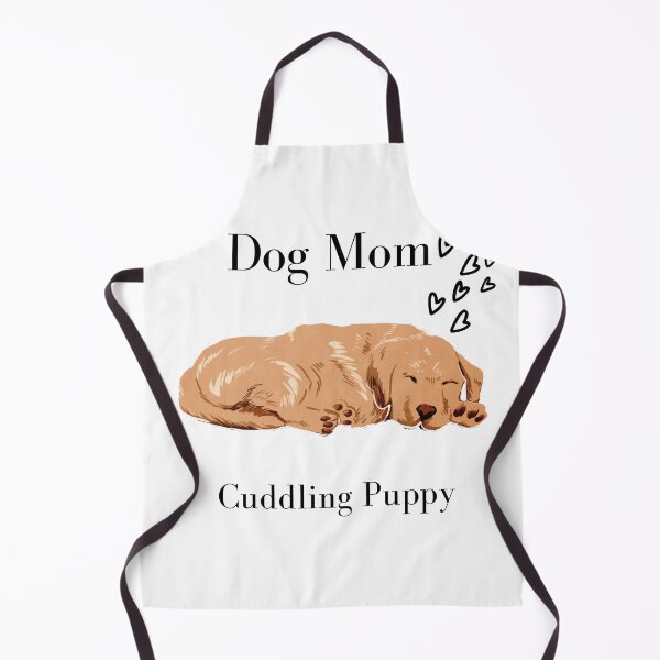 Item preview, Dog Mom Cuddling Puppy designed and sold by Black Owl Creatives.