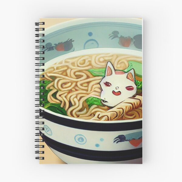 Item preview, Kawaii Ramen Cat 可愛いラーメン猫 designed and sold by Yenbox.