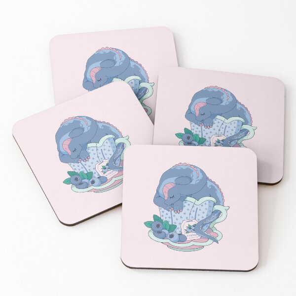 Item preview, Teacup Dinos: Blueberry Tea Brachiosaurus designed and sold by evekajander.