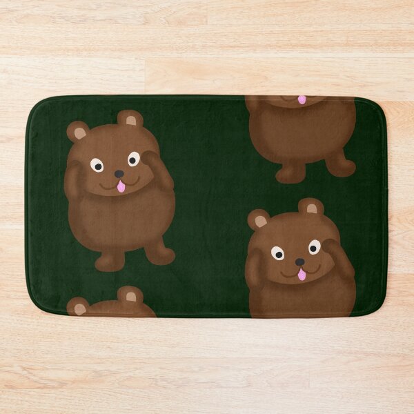 Item preview, Cheeky Peekabo Brown Baby Kid Teddy Bear Cub with Tongue Out -Funny designed and sold by Karen Ekdahl.