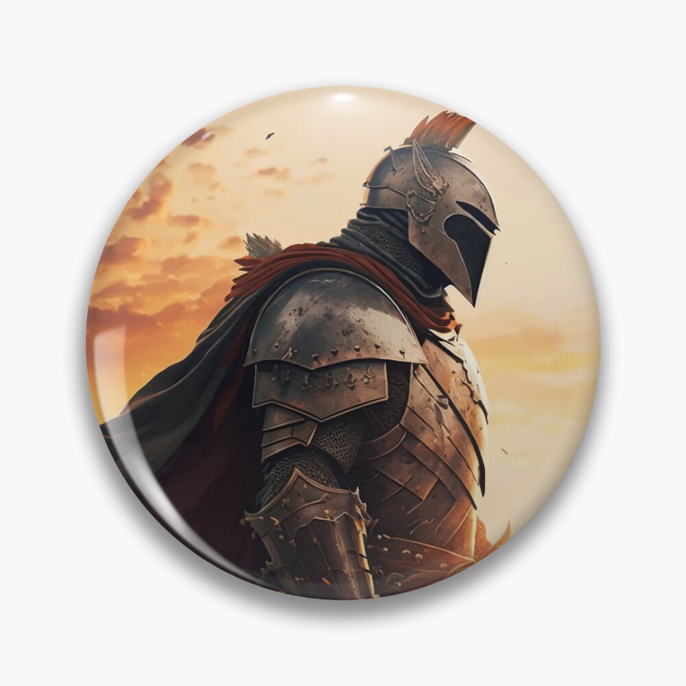 Epic Heroic Knight version 1 Art Board Print by PM-Artistic