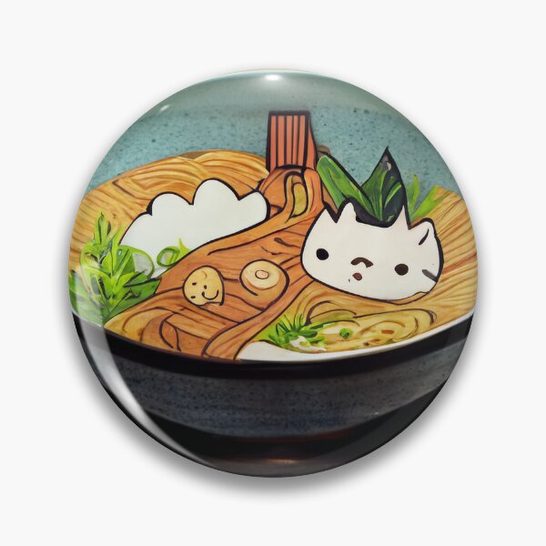 Item preview, Kawaii Ramen Cat 可愛いラーメン猫 designed and sold by Yenbox.