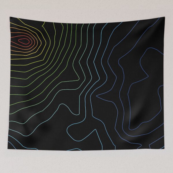 Item preview, Colorful Topographic Maps designed and sold by stylebytara.
