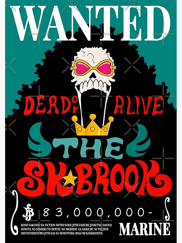 Póster for Sale con la obra «Póster de Brook Wanted, recompensa de una ...