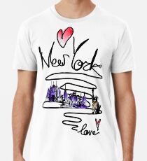 Camiseta premium para hombre Love New York