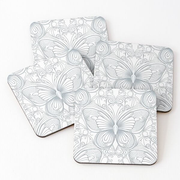 Item preview, Cute Butterfly Pattern | Black and White Butterfly | Simple Butterfly | high resolution designed and sold by Synthetic-Intel.