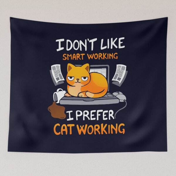 Item preview, Cat Working designed and sold by VallinArt.