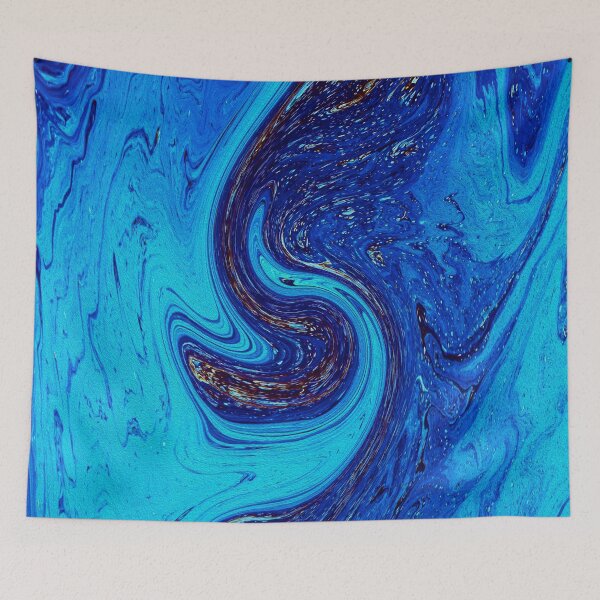 Item preview, Elegant Blue Marble Watercolor Art A Vibrant and Colorful Masterpiece designed and sold by Trendy Valley .