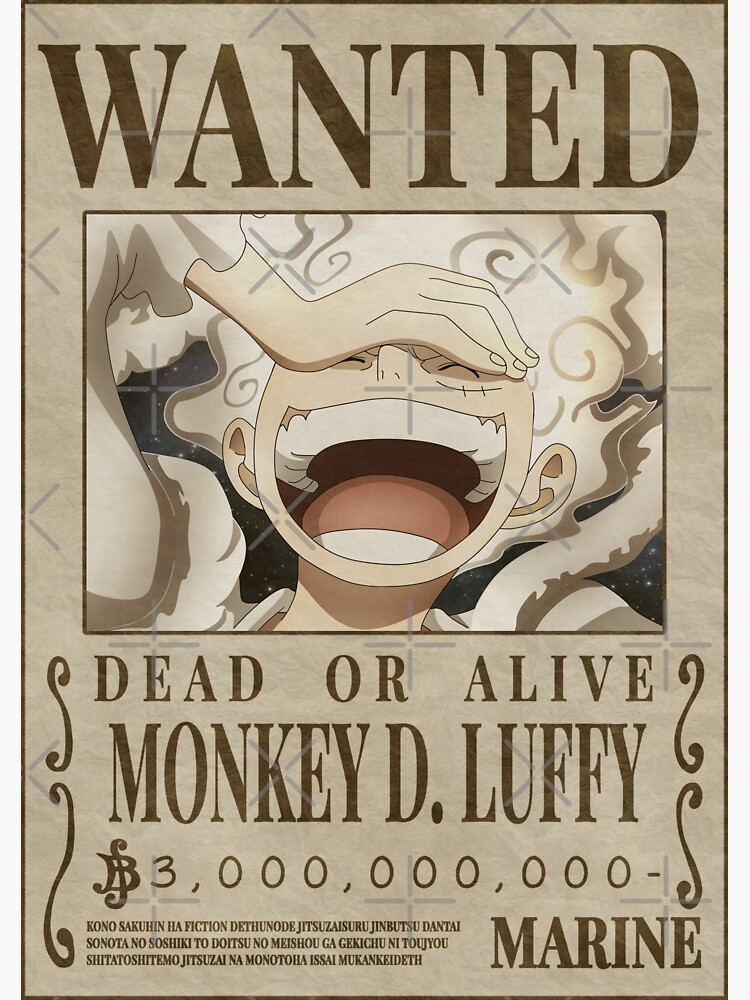 One Piece Wanted Poster - Luffy Gear 5