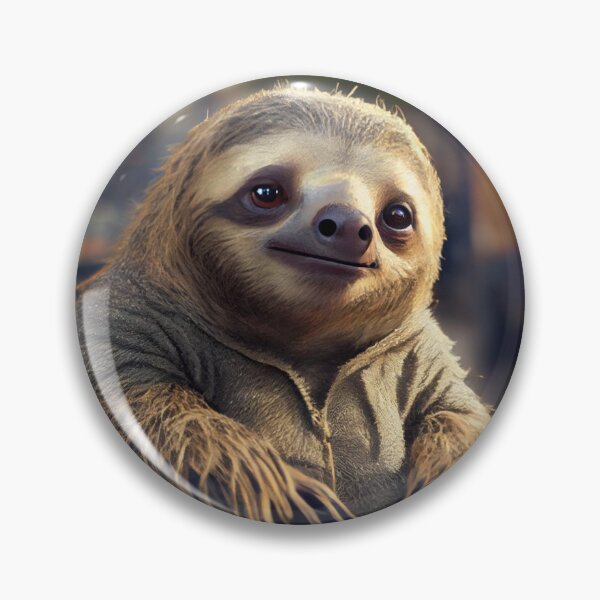 Artikelvorschau, Cute Cartoon Bright Sloth Digital Painting entworfen und verkauft von CodeAndColors.