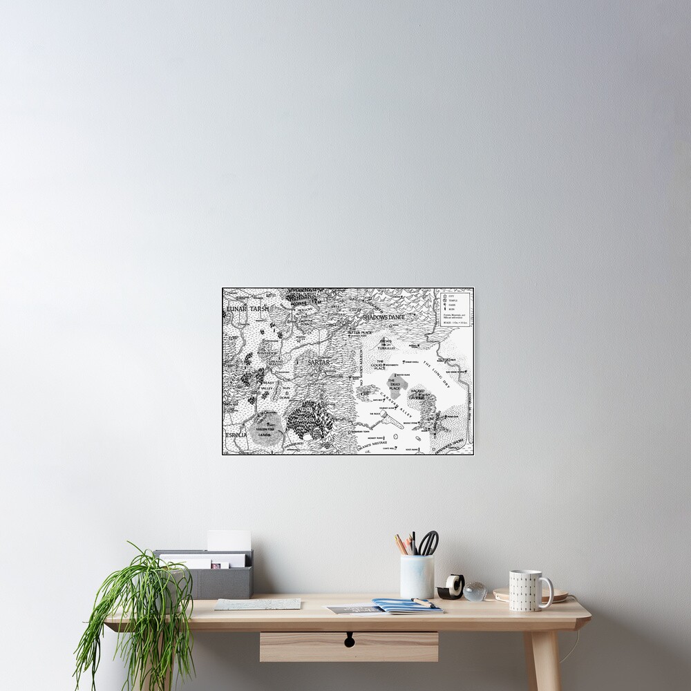 RQ2 DRAGON PASS AND PRAX Map Poster