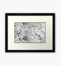 RQ2 DRAGON PASS AND PRAX Map Framed Print
