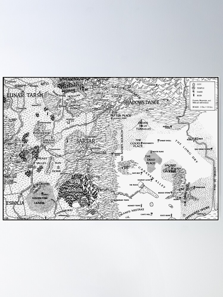 Thumbnail 2 of 3, Poster, RQ2 DRAGON PASS AND PRAX Map designed and sold by Chaosium.