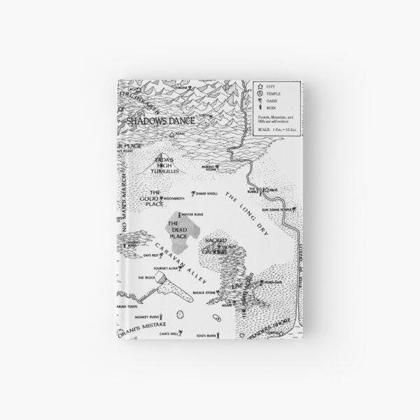 RQ2 DRAGON PASS AND PRAX Map Hardcover Journal