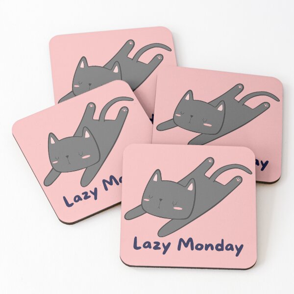 Item preview, Monday Morning Lazy Cat Design  designed and sold by majnate.