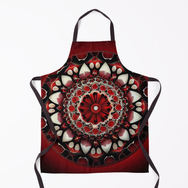 Artikelvorschau, Red Abstract Circular New Mediterranean Pattern Digital Painting entworfen und verkauft von CodeAndColors.