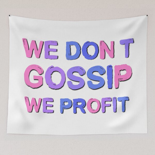 Item preview, We Dont Gossip We Profit Motivational Saying designed and sold by Emotionville.