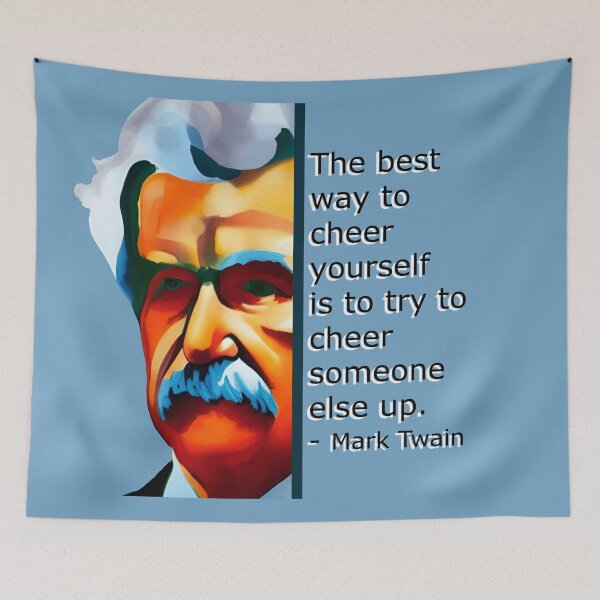 Item preview, How to cheer up yourself - Mark Twain designed and sold by JoanNinjaHen.
