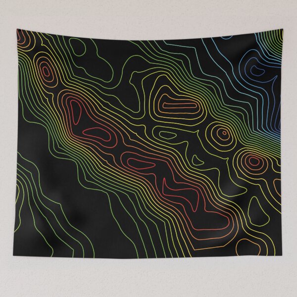 Item preview, Colorful Topographic Maps designed and sold by stylebytara.