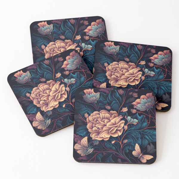 Item preview, Surreal Drawn Floral Pattern Digital Painting designed and sold by CodeAndColors.