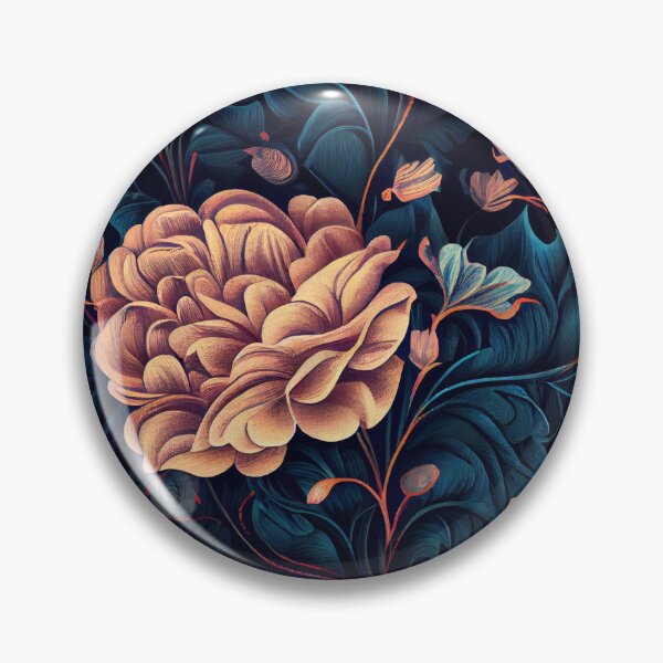 Artikelvorschau, Surreal Drawn Floral Pattern Digital Painting entworfen und verkauft von CodeAndColors.