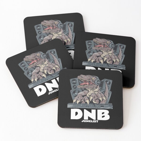 Item preview, DNB Junglist T-Rex (black)  designed and sold by Discothreadz.