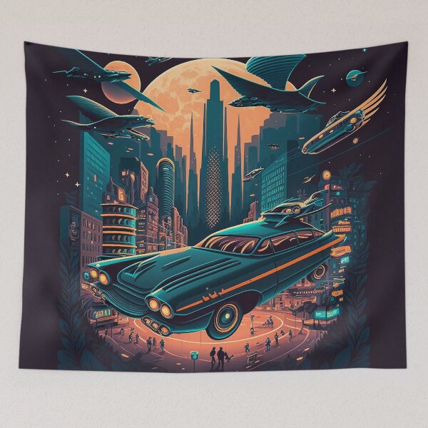 Item preview, Retro-futuristic Flying Car designed and sold by Viktor Surzhko.