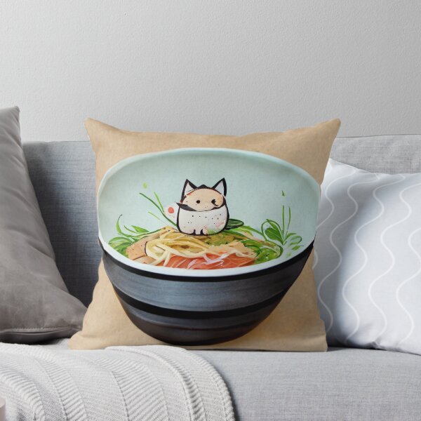 Item preview, Gato Kawaii Ramen 可愛いラーメン猫 designed and sold by Yenbox.