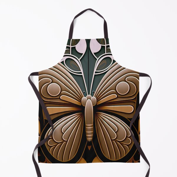 Item preview, Art Deco Butterfly Pattern | Metal Butterfly | Copper Butterfly | high resolution designed and sold by Synthetic-Intel.