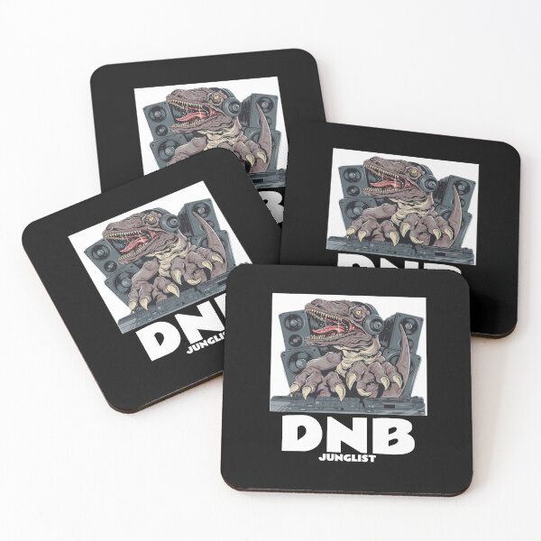 Item preview, DNB Junglist T-Rex (white)  designed and sold by Discothreadz.